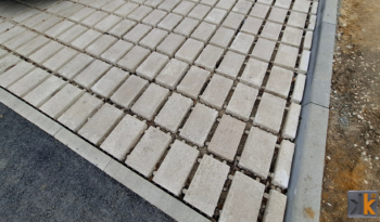 Pavés 30×20 écarteur de 15mm aspect pierre flammée complet