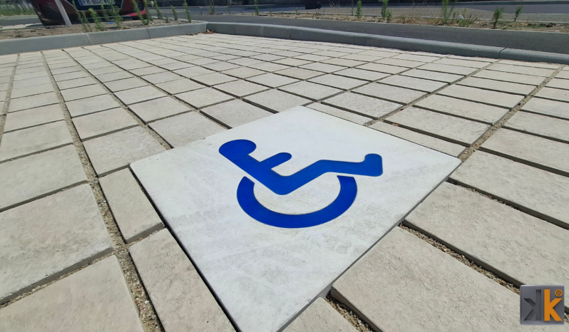 Pavés 30×20 écarteur de 30mm aspect pierre flammée complet